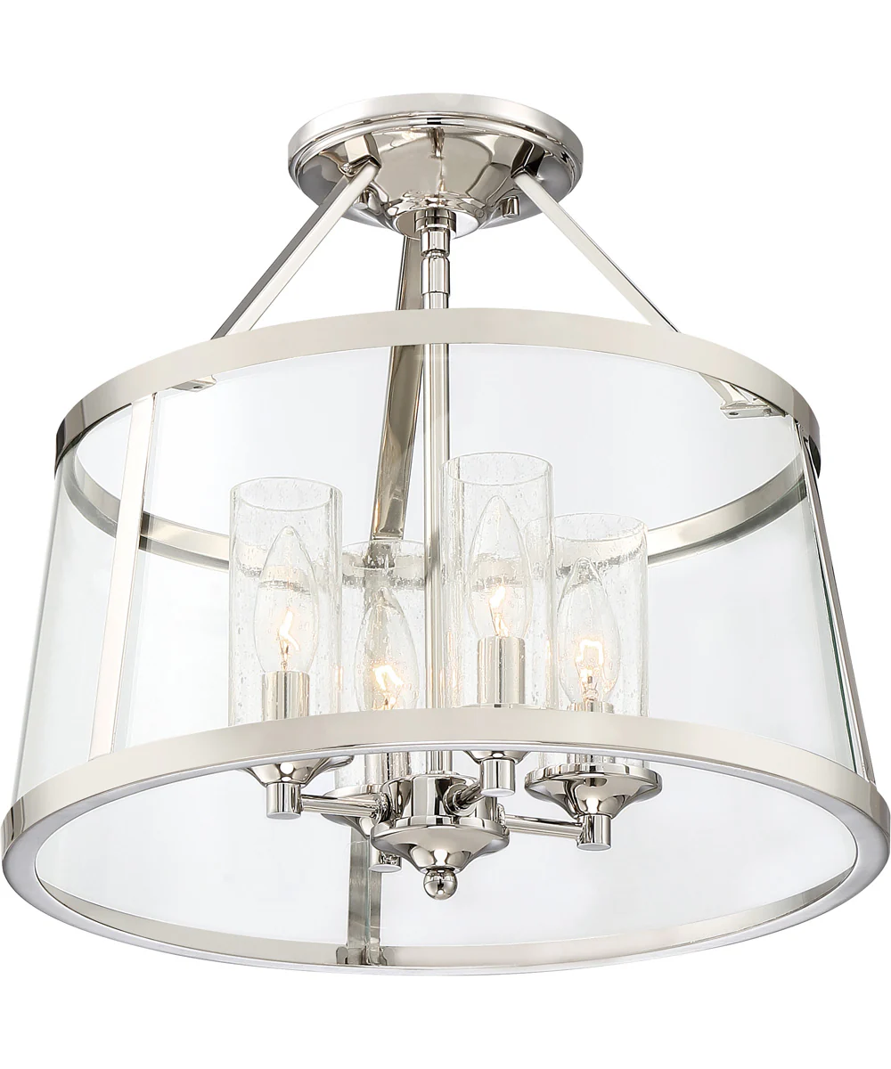 Barlow 4-light Semi Flush Mount Polished Nickel - Image 5