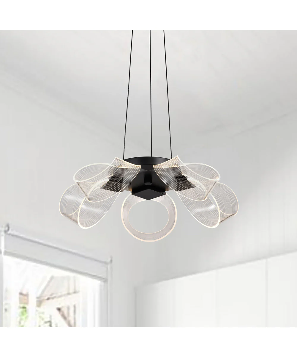 Barnett  Chandelier Matte Black - Image 3