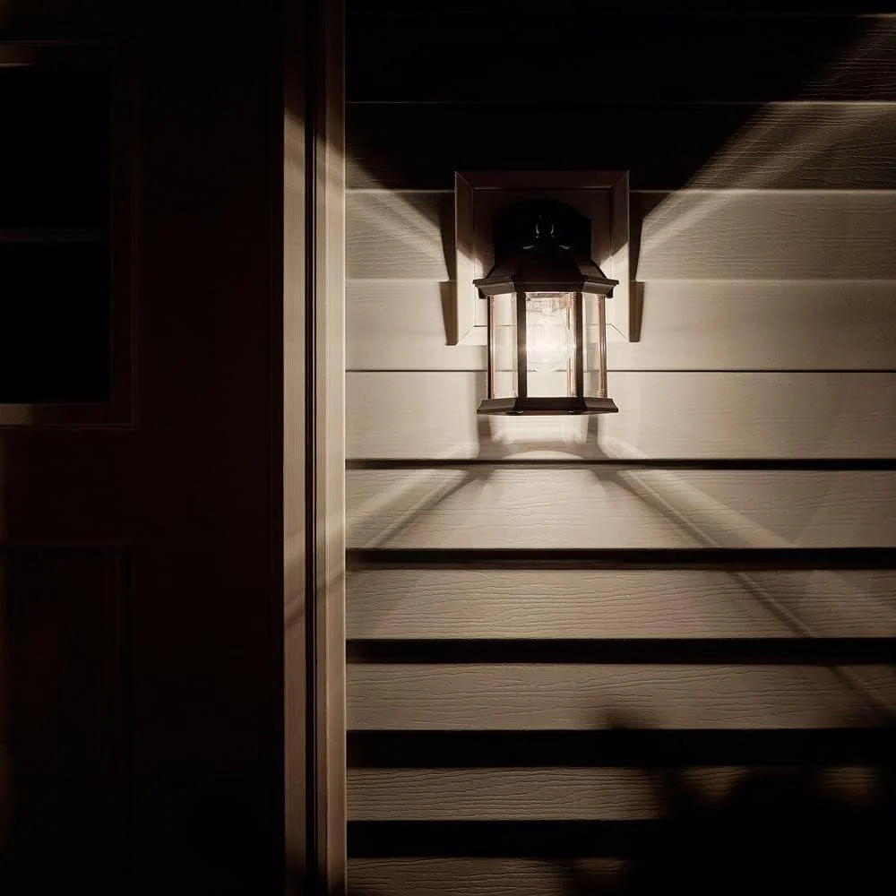 Barrie - 1 Light Black Outdoor Small Wall Lantern 11"h Traditional inspirations by Kichler - Image 2