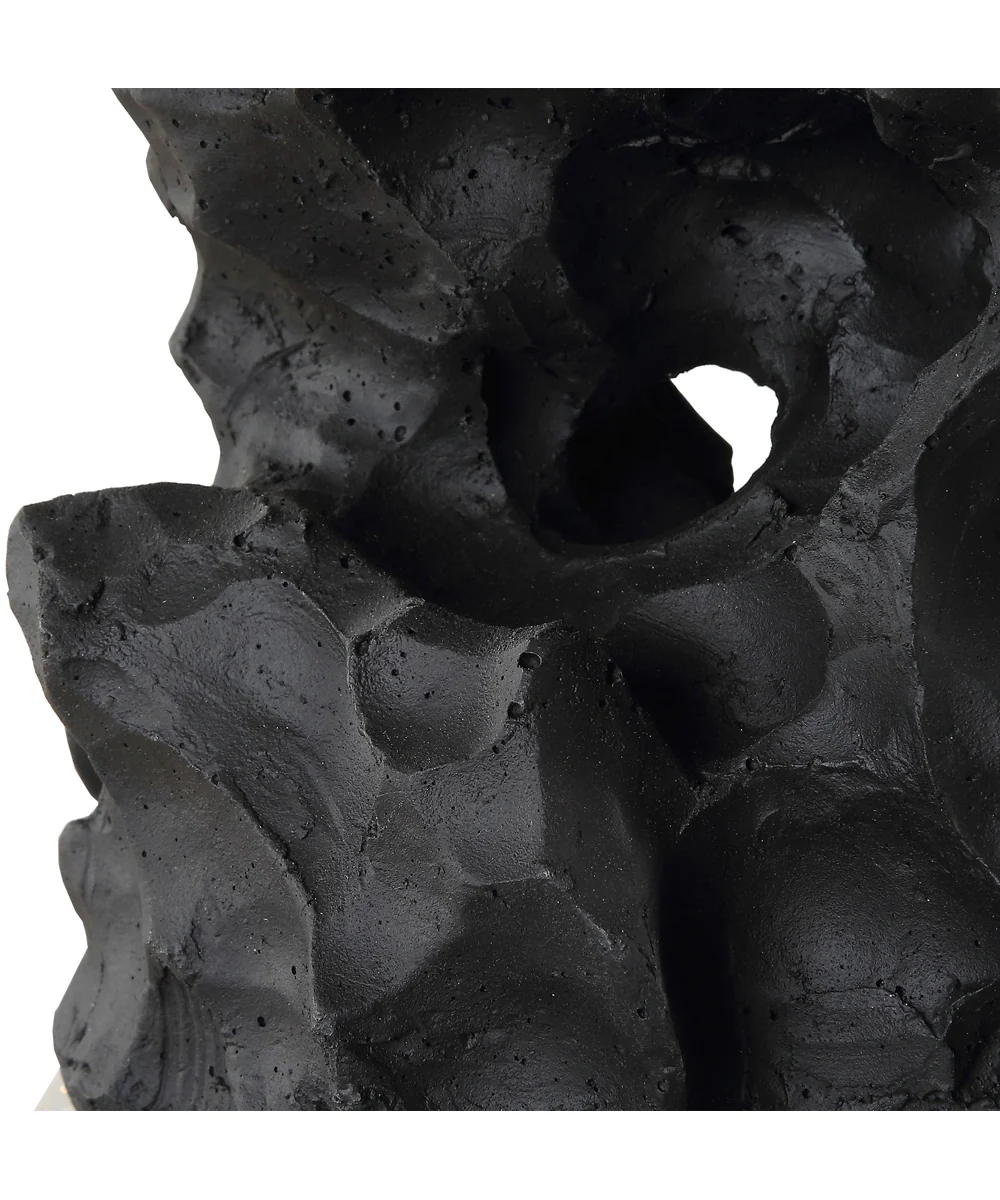 Basalt Black Stone Table Lamp - Image 7