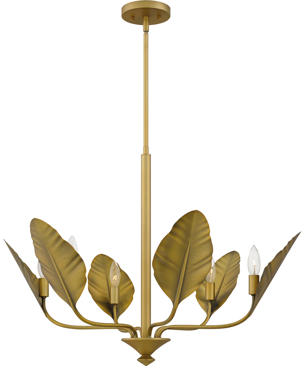 Bayley 6-light Chandelier Aged Brass