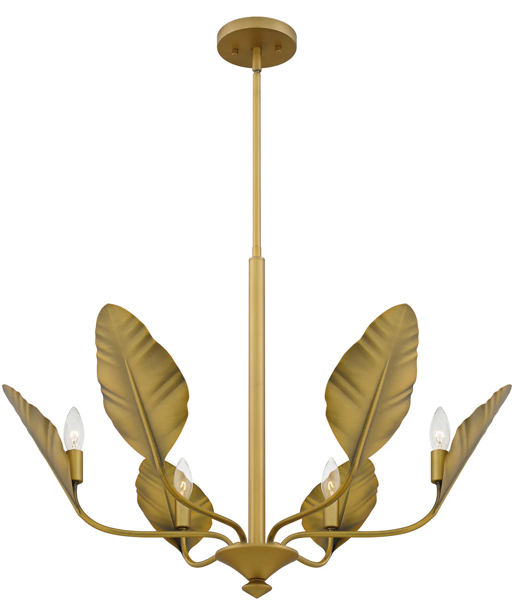 Bayley 6-light Chandelier Aged Brass - Image 4