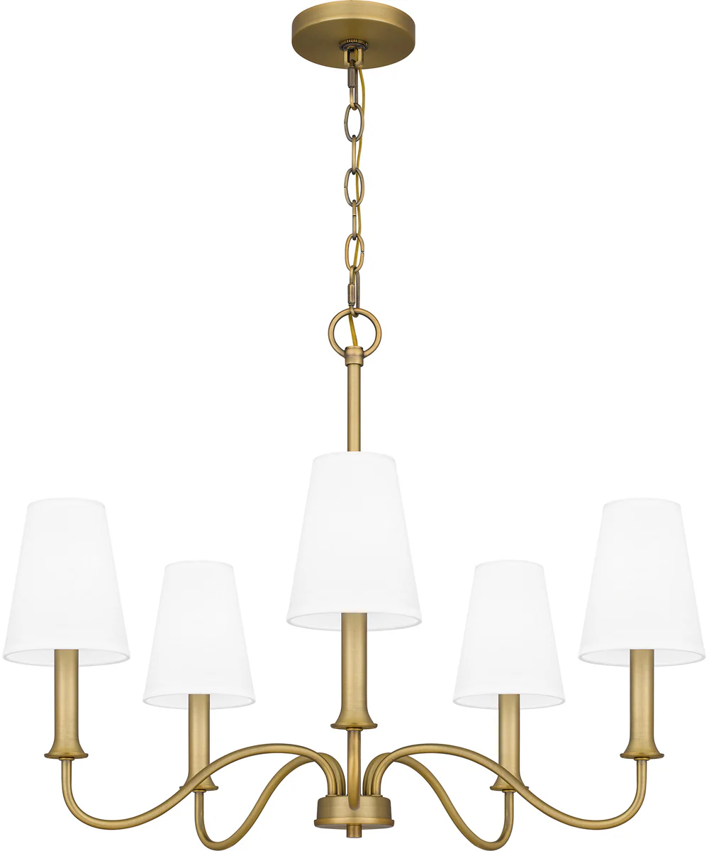 Beatty 5-light Chandelier Aged Brass - Image 4