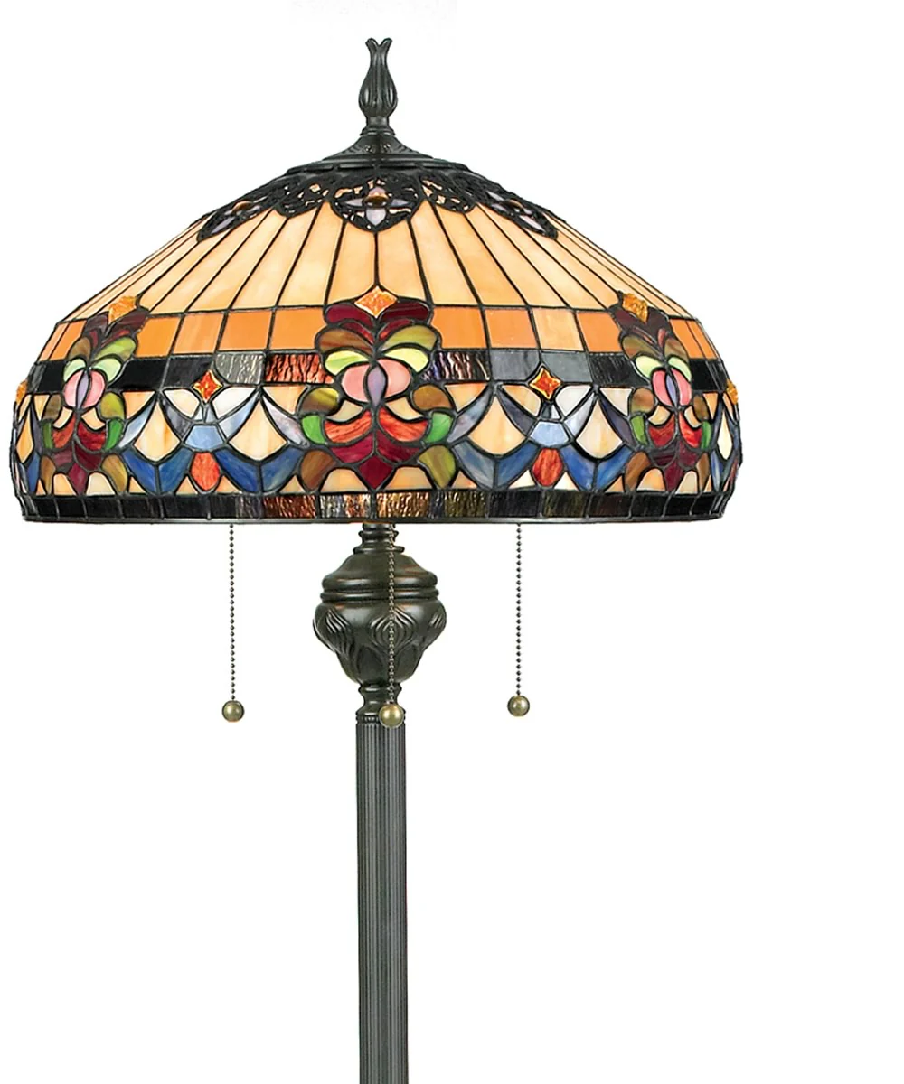 Belle Fleur Medium 3-light Floor Lamp Vintage Bronze - Image 3