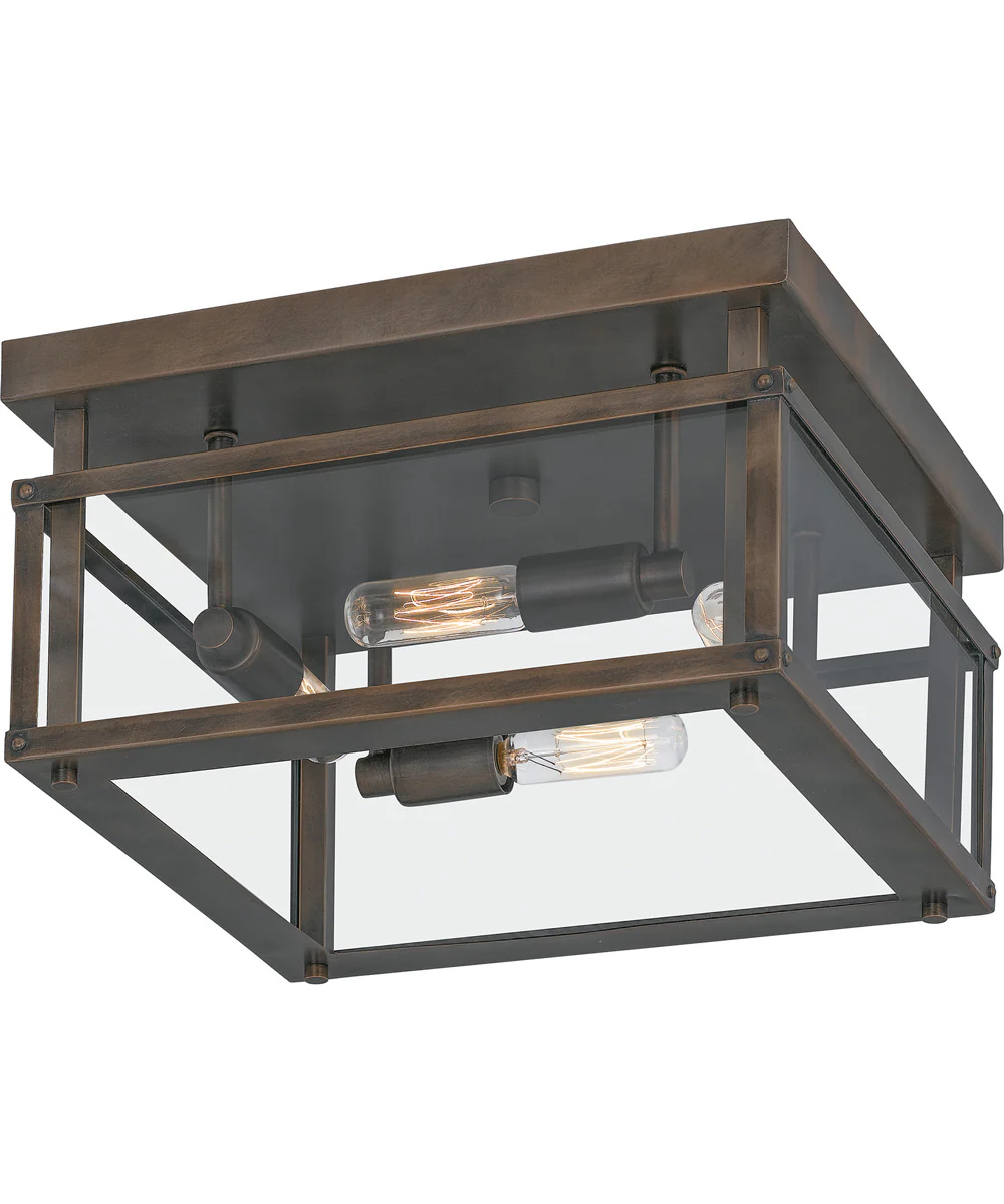 Benson 4-light Flush Mount Statuary Bronze - Image 4