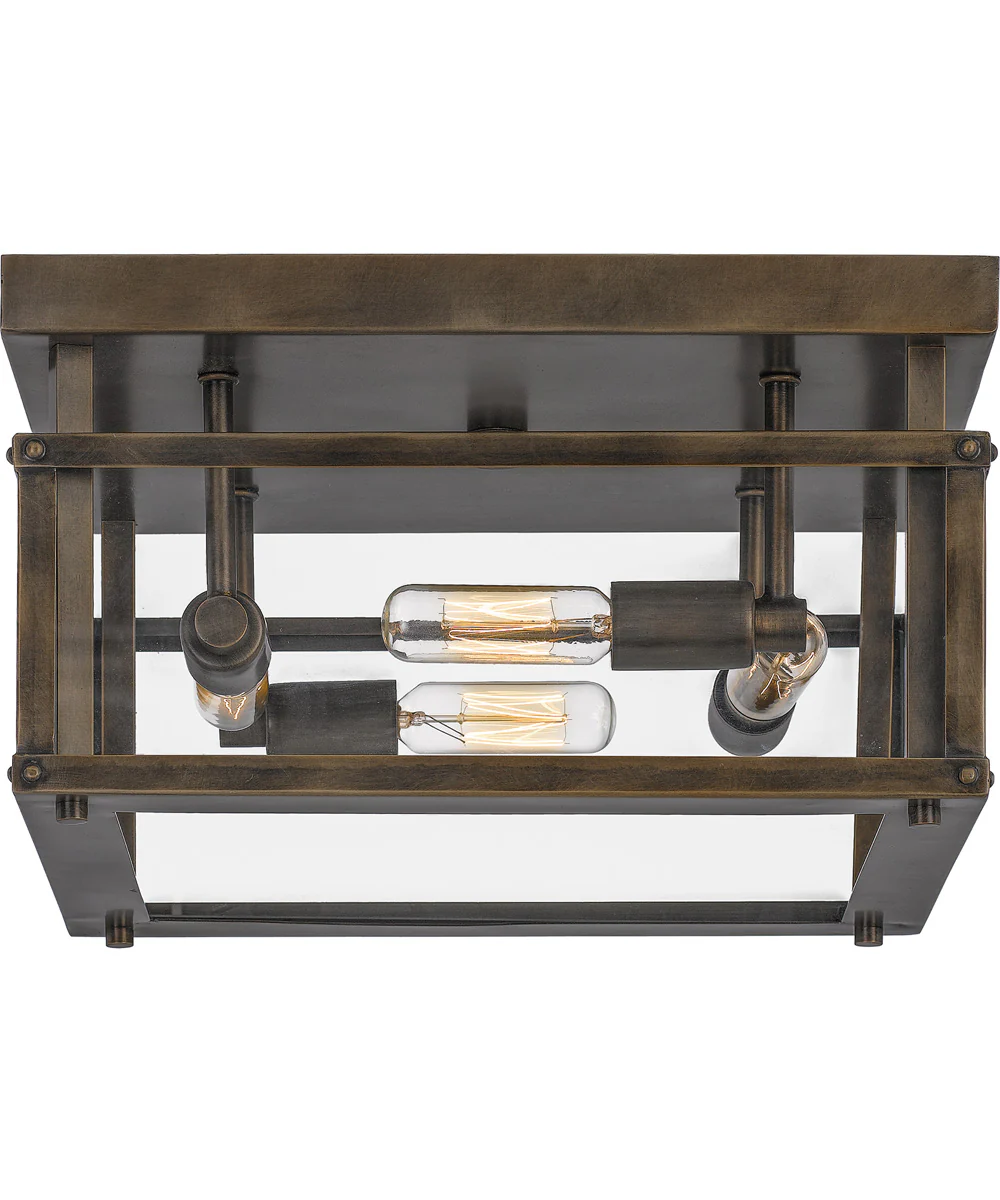 Benson 4-light Flush Mount Statuary Bronze - Image 5