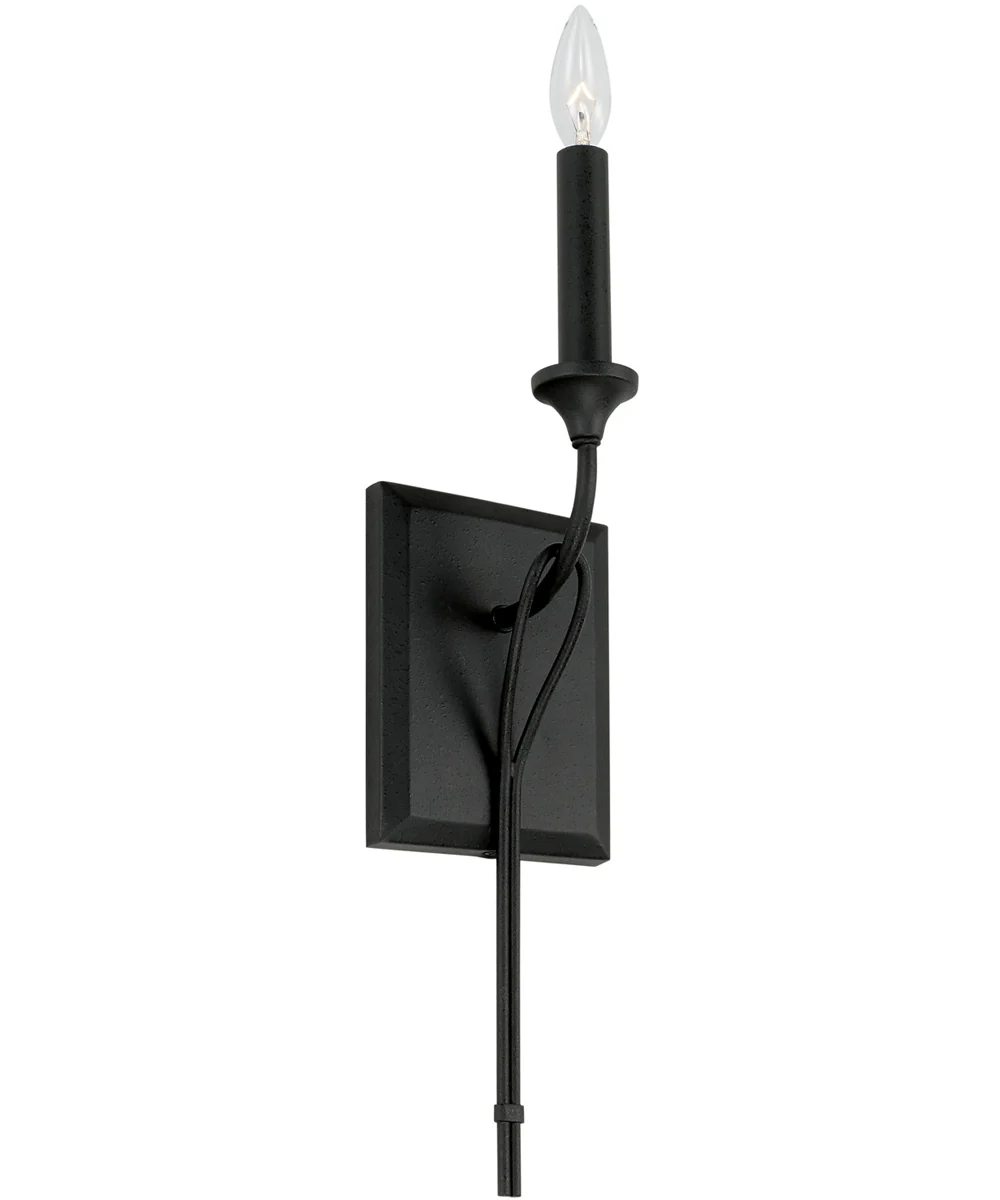 Bentley 1-Light Sconce Black Iron