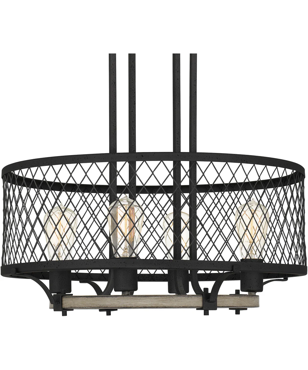 Benton 4-light Pendant Distressed Iron - Image 6
