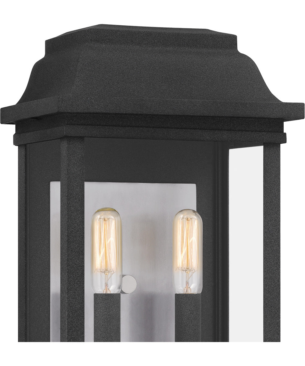 Berkley Medium 2-light Outdoor Wall Light  Coastal Armour Aluminum Mottled Black - Image 6