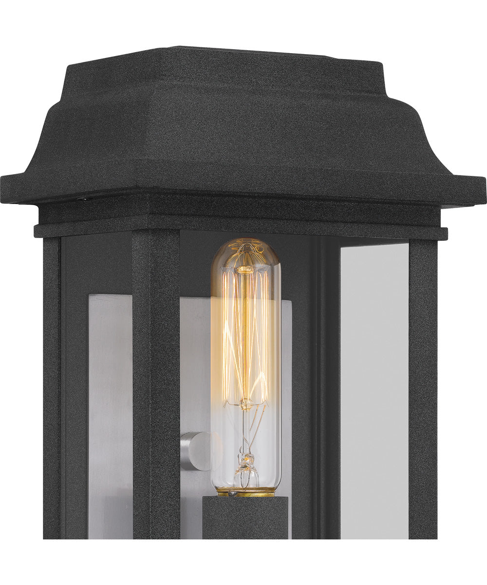 Berkley Small 1-light Outdoor Wall Light Coastal Armour Aluminum Mottled Black - Image 6