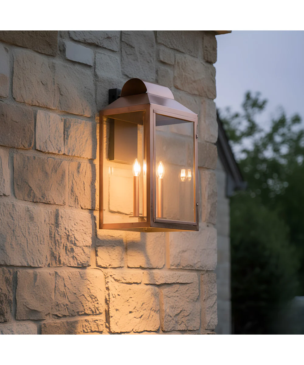 Beryn 4-light Outdoor Wall Light Aged Copper - Image 2