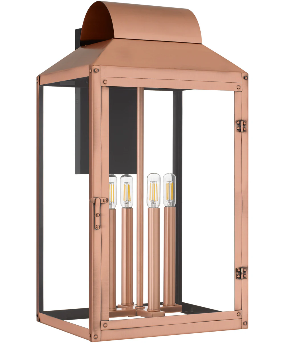 Beryn 4-light Outdoor Wall Light Aged Copper - Image 5