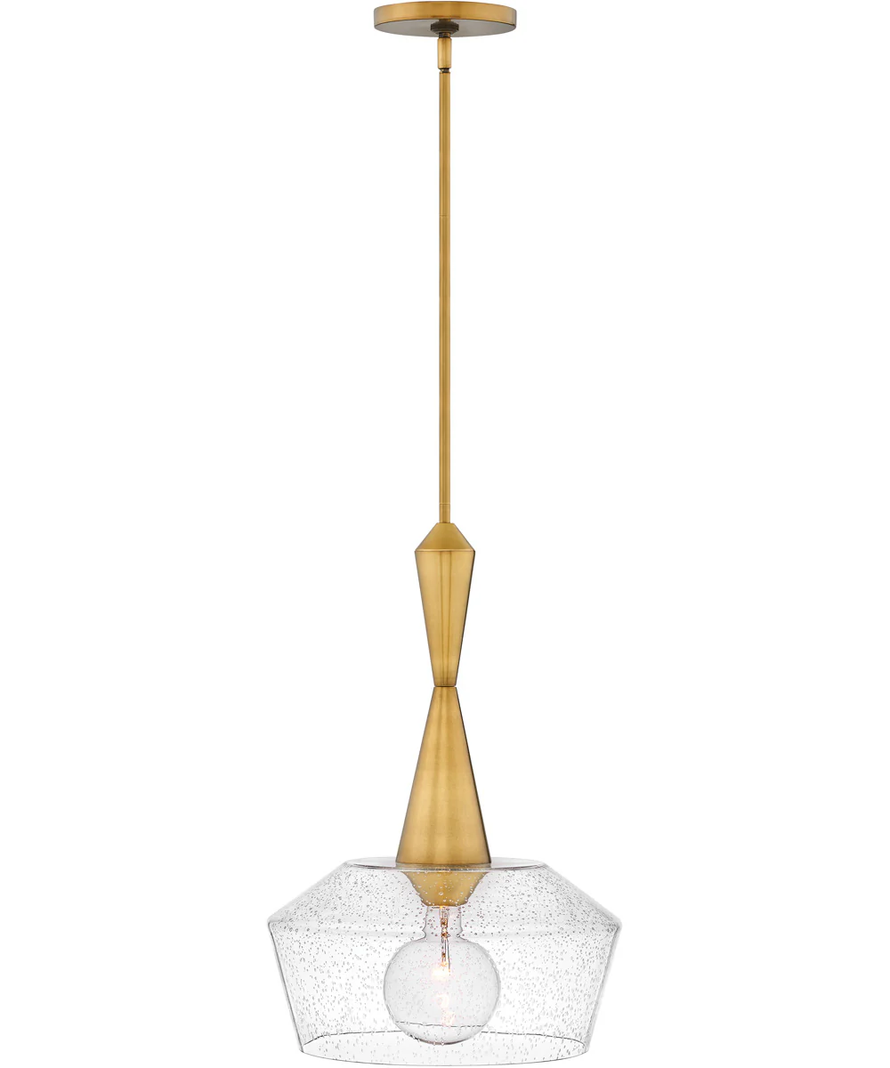 Bette 1-Light Medium Pendant in Heritage Brass