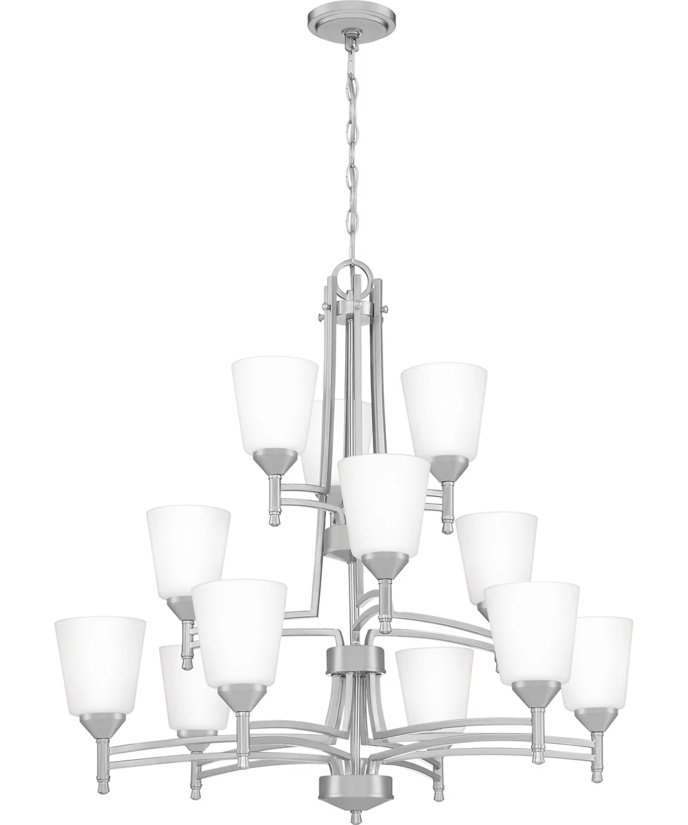 Billingsley 12-light Chandelier Brushed Nickel - Image 5