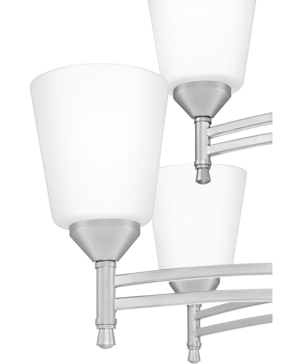 Billingsley 12-light Chandelier Brushed Nickel - Image 6