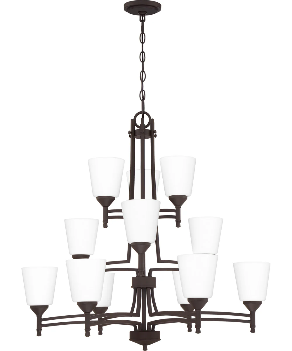 Billingsley 12-light Chandelier Old Bronze - Image 2