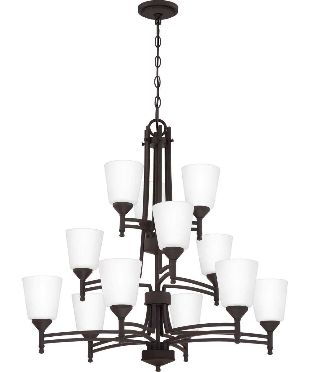 Billingsley 12-light Chandelier Old Bronze - Image 5