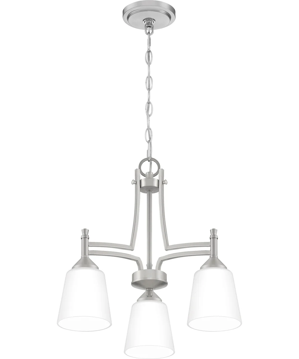 Billingsley 3-light Chandelier Brushed Nickel - Image 4