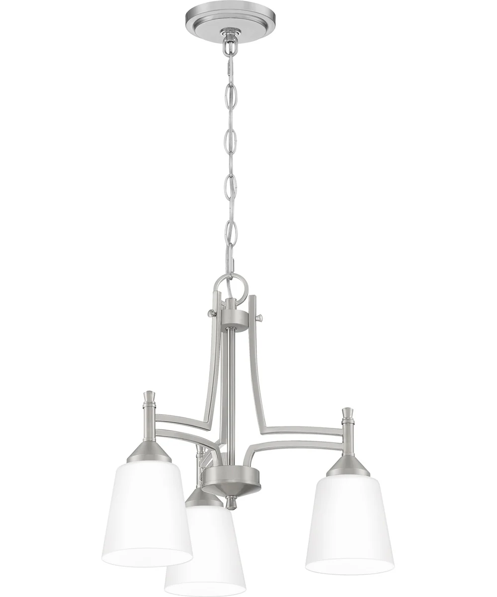 Billingsley 3-light Chandelier Brushed Nickel - Image 5