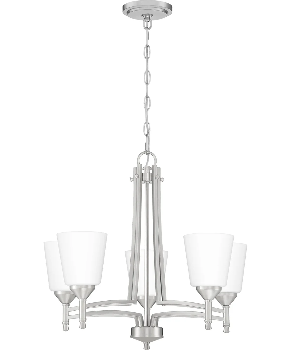 Billingsley 5-light Chandelier Brushed Nickel - Image 2
