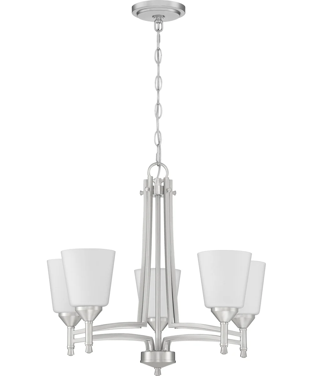 Billingsley 5-light Chandelier Brushed Nickel - Image 3