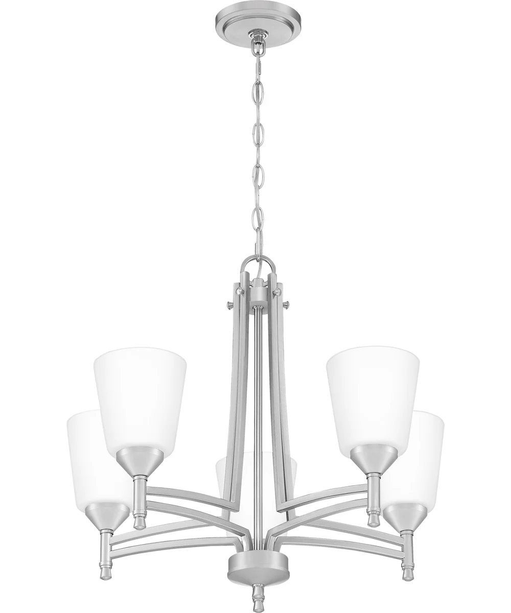 Billingsley 5-light Chandelier Brushed Nickel - Image 4