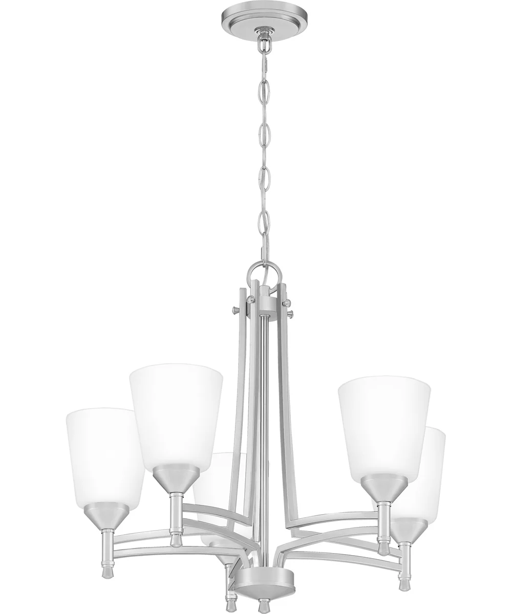 Billingsley 5-light Chandelier Brushed Nickel - Image 5