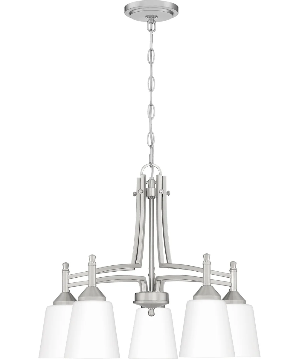 Billingsley 5-light Chandelier Brushed Nickel - Image 2