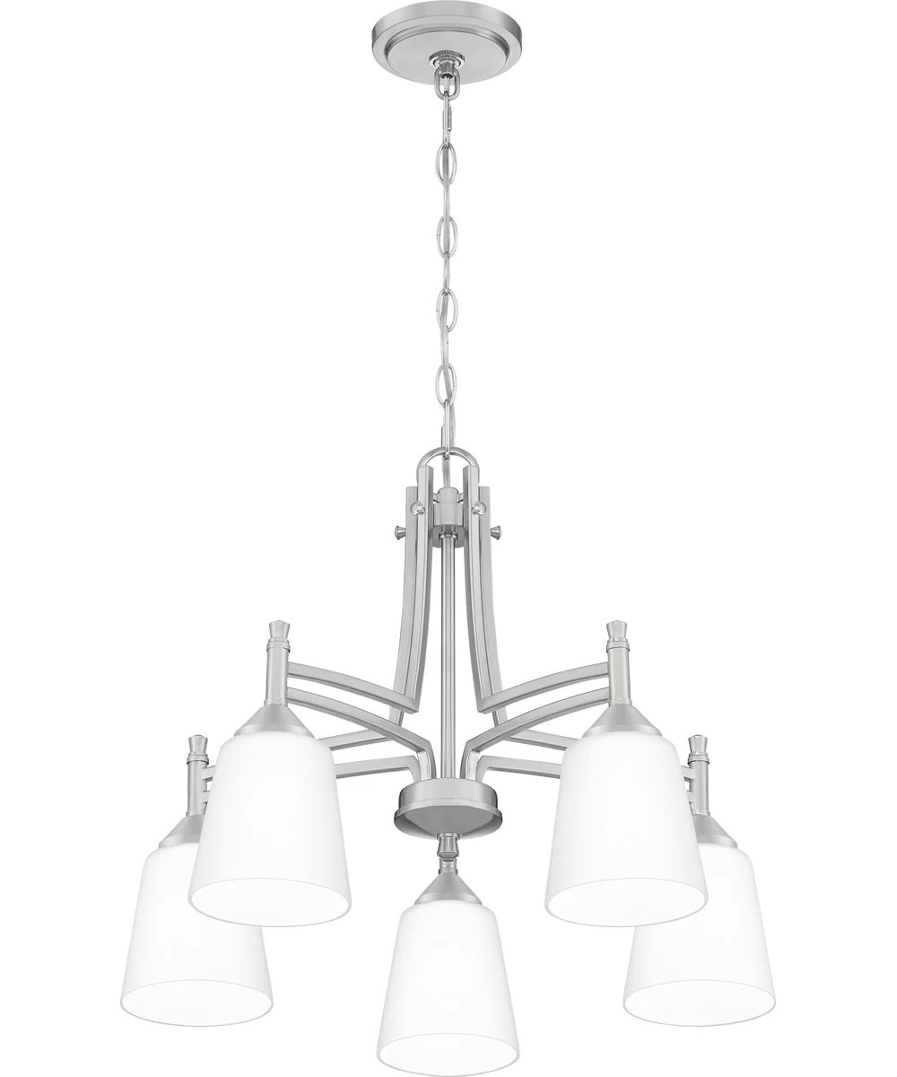 Billingsley 5-light Chandelier Brushed Nickel - Image 4