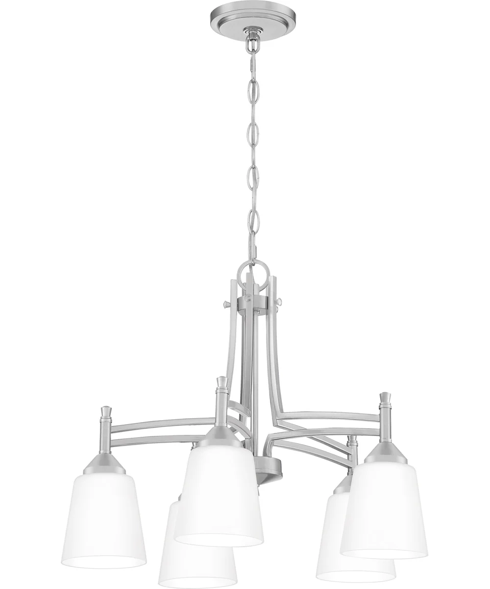 Billingsley 5-light Chandelier Brushed Nickel - Image 5