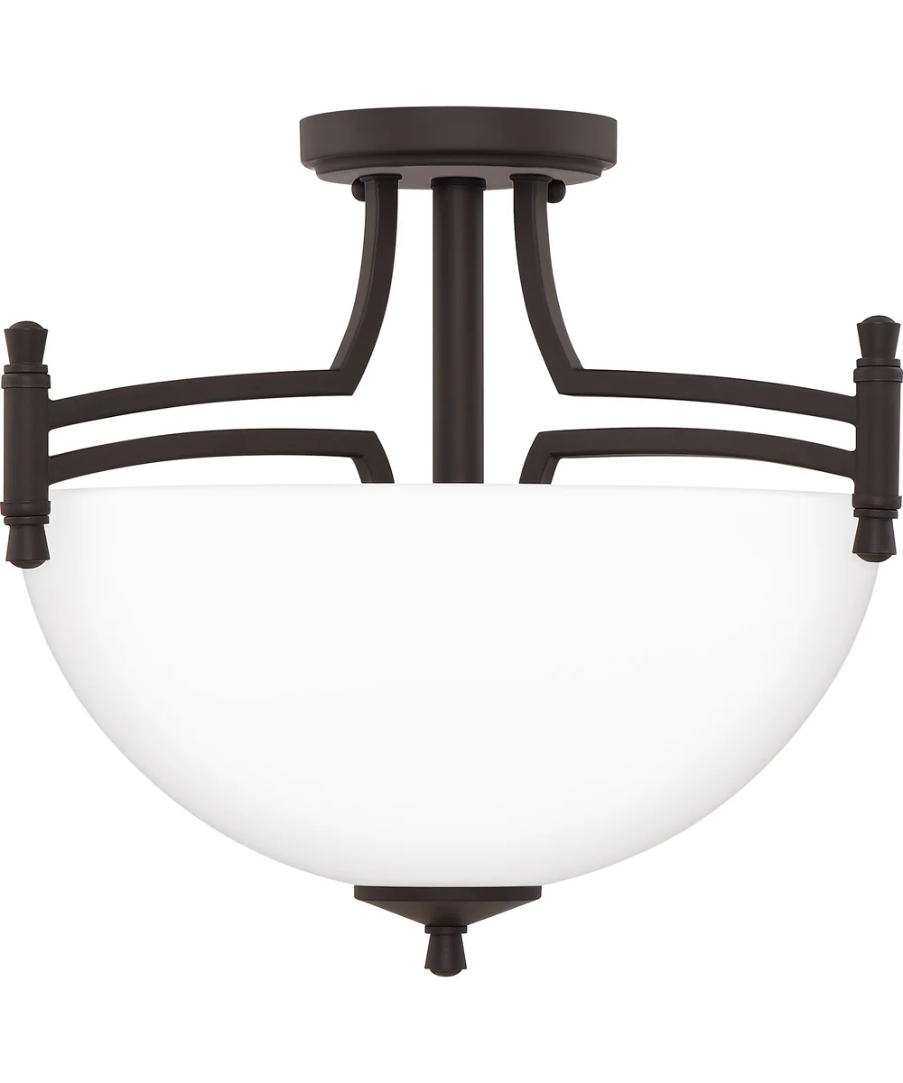 Billingsley Medium 2-light Semi Flush Mount Old Bronze - Image 2