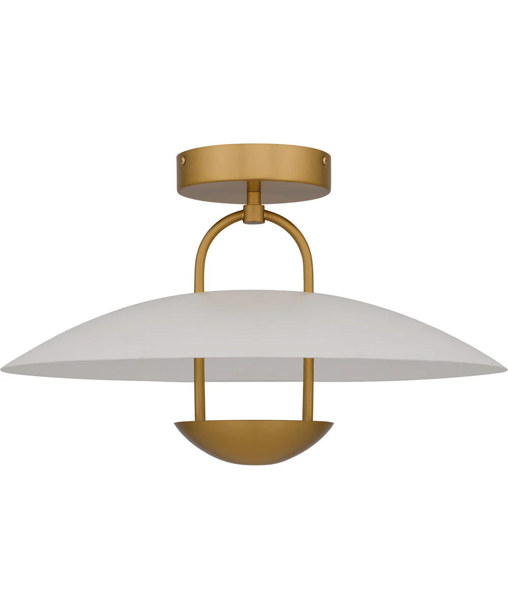 Bingham Large Semi Flush Mount Brushed Gold - Image 2