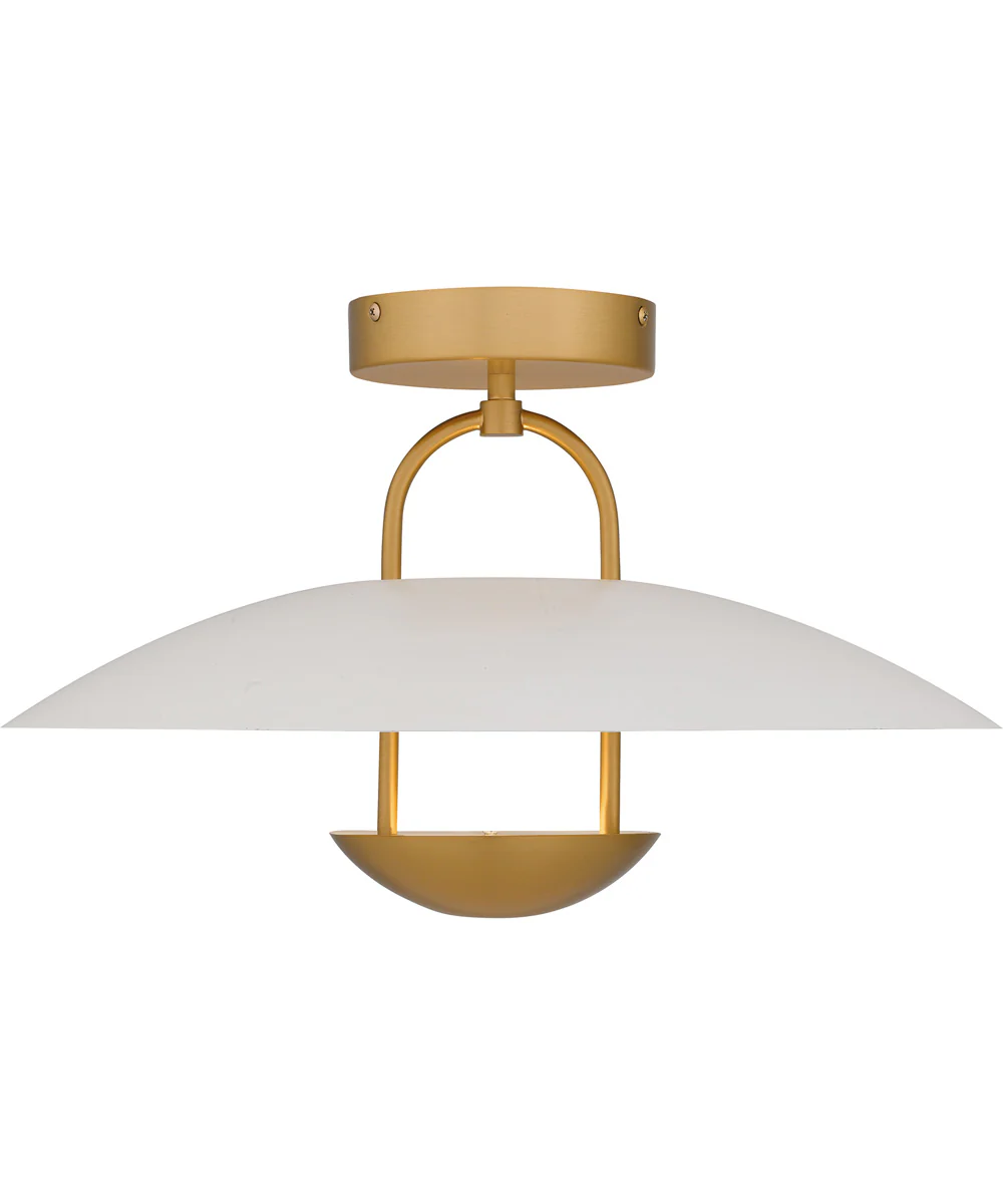Bingham Large Semi Flush Mount Brushed Gold - Image 3