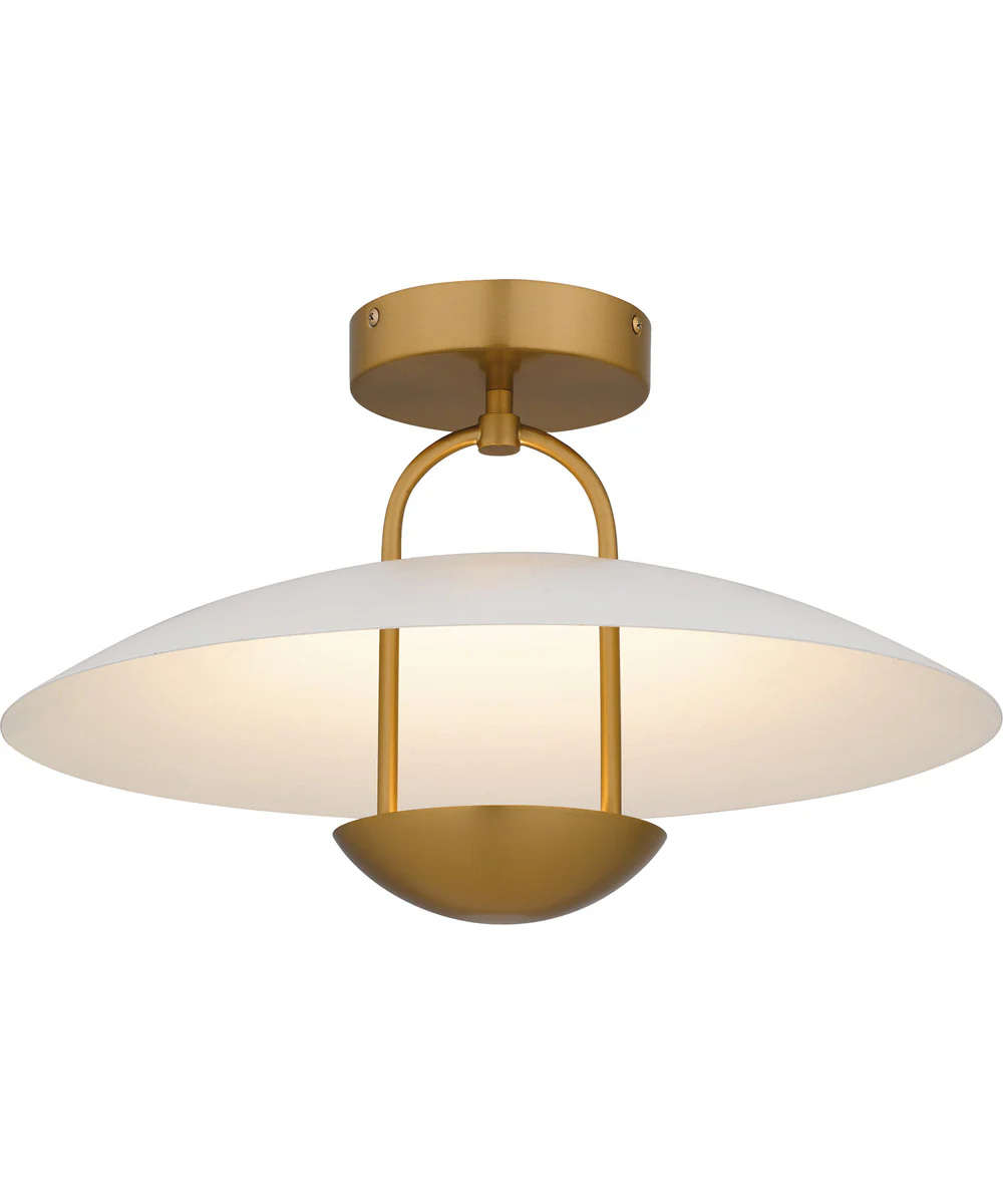 Bingham Large Semi Flush Mount Brushed Gold - Image 4