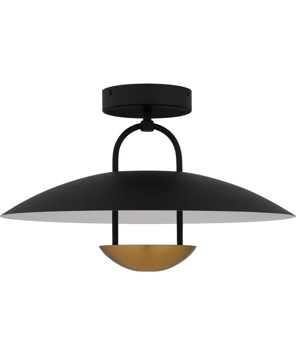 Bingham Large Semi Flush Mount Matte Black - Image 2