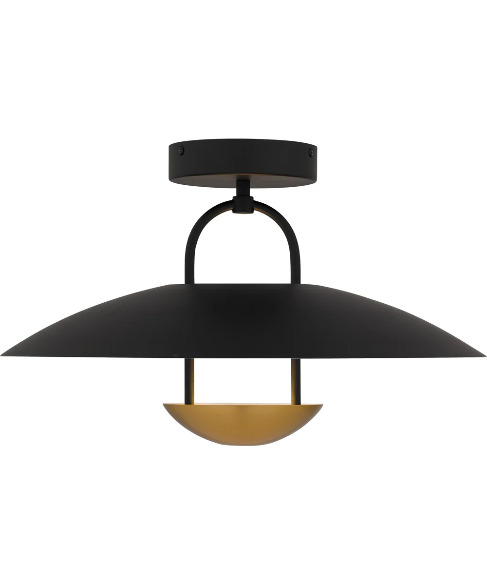 Bingham Large Semi Flush Mount Matte Black - Image 3
