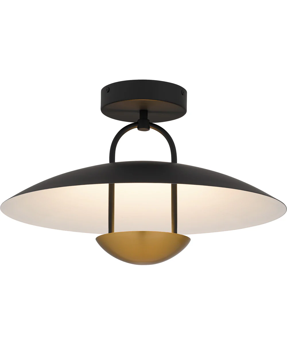 Bingham Large Semi Flush Mount Matte Black - Image 4