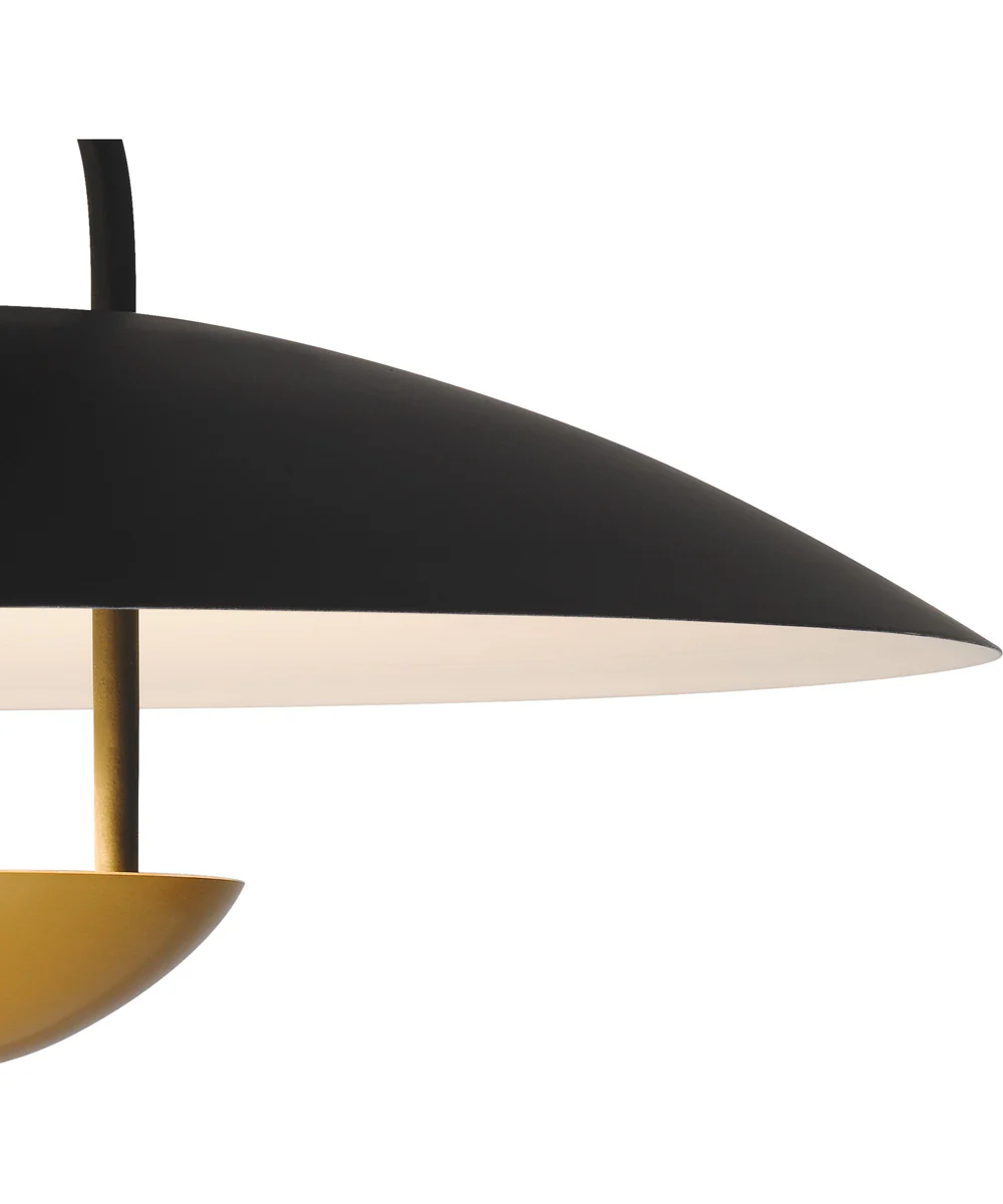 Bingham Large Semi Flush Mount Matte Black - Image 5
