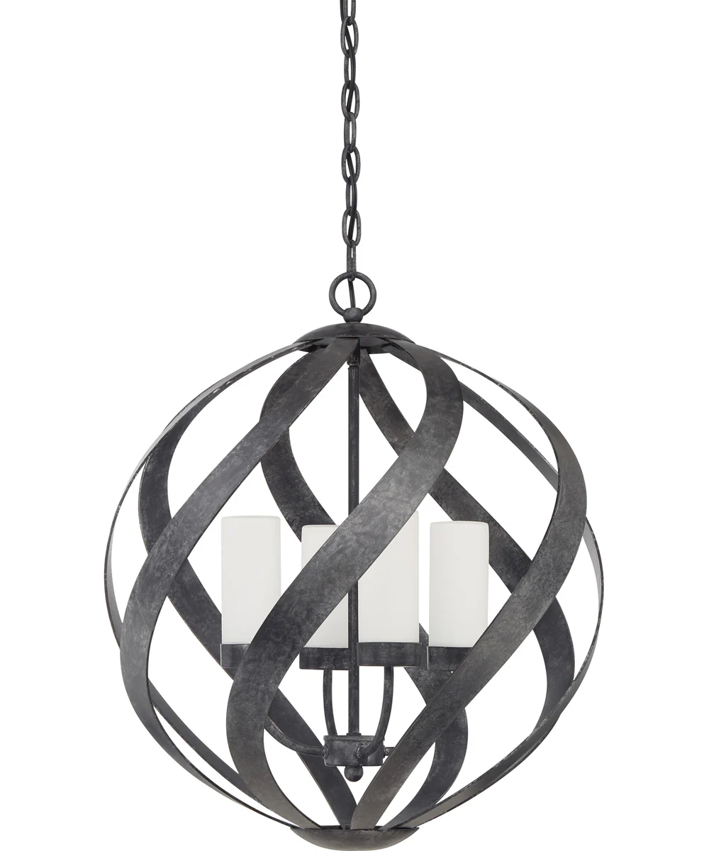 Blacksmith 4-light Pendant Old Black Finish - Image 3
