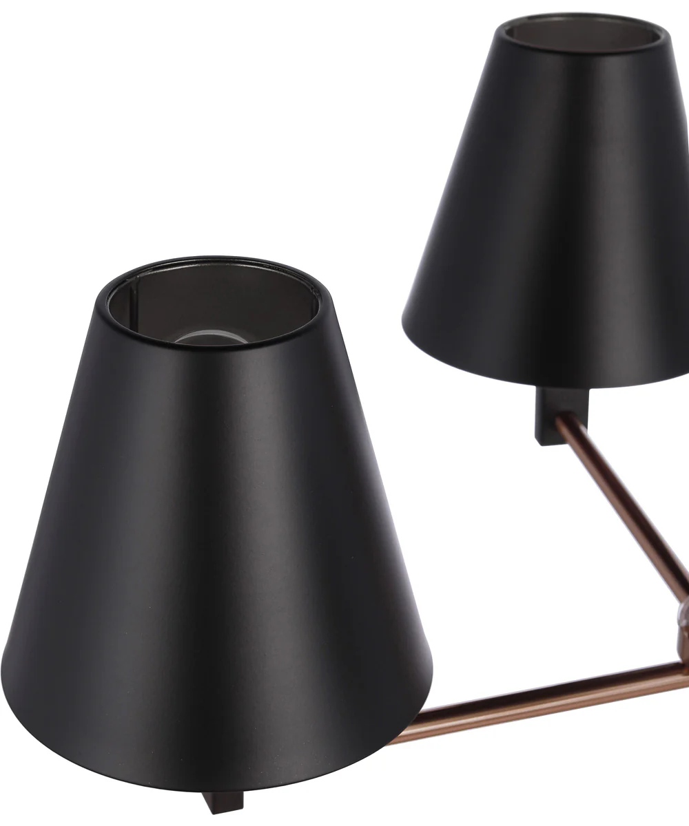 Blake 4-Light Lighting Flat Black/Satin Brass - Image 4