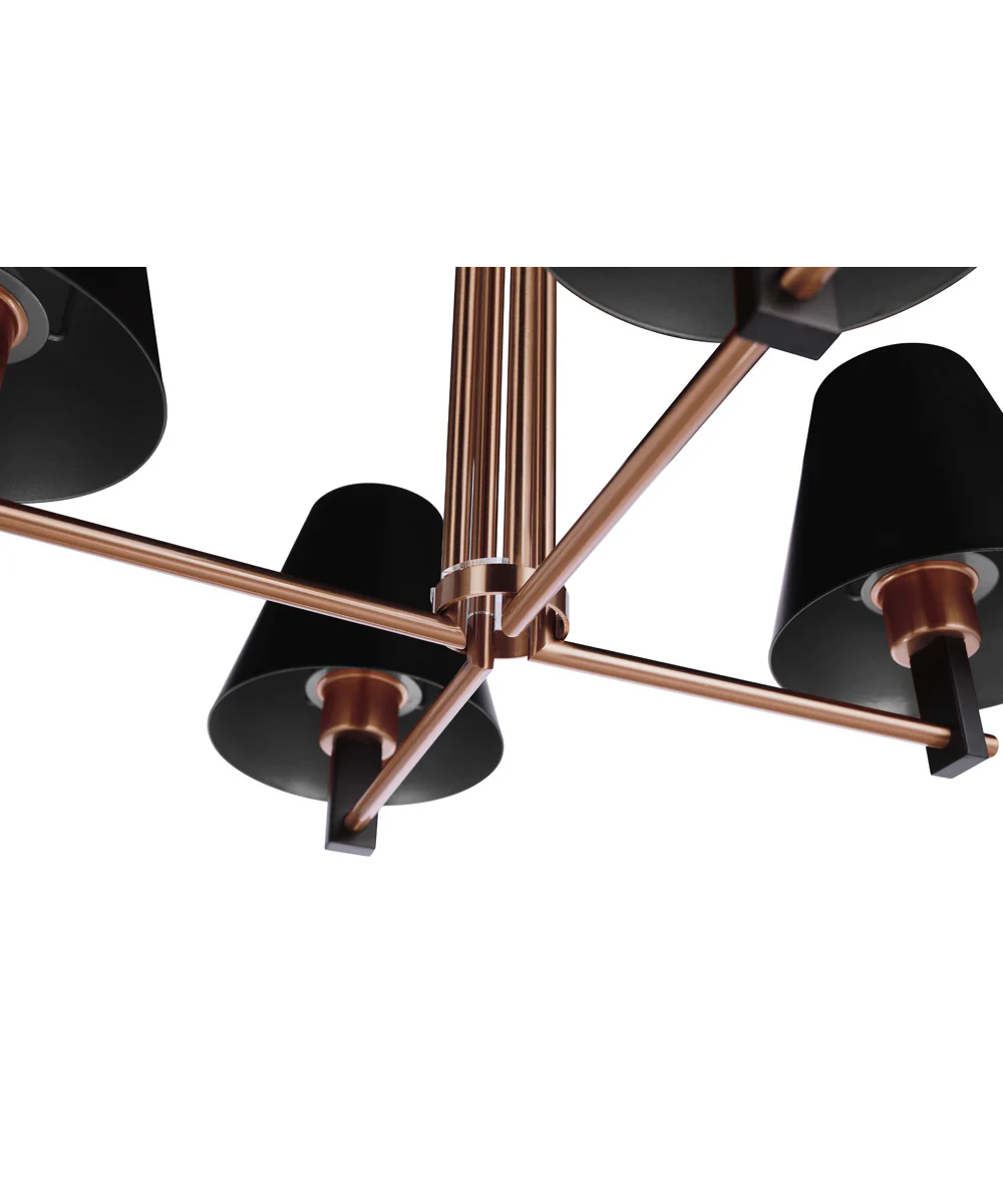 Blake 4-Light Lighting Flat Black/Satin Brass - Image 6