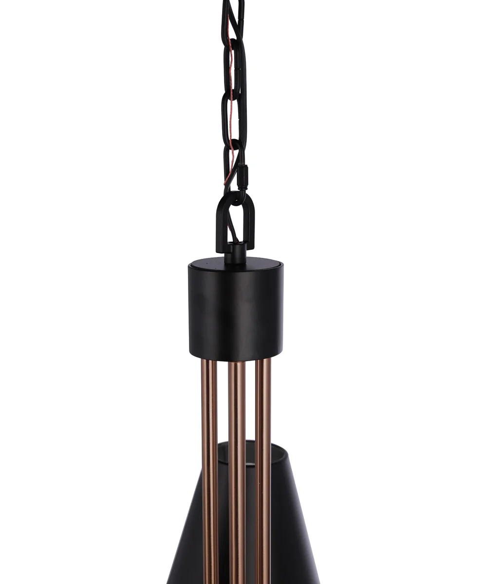 Blake 4-Light Lighting Flat Black/Satin Brass - Image 7