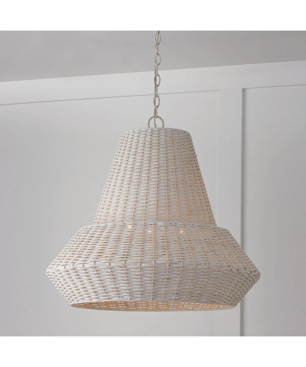 Boca 4-Light Pendant Chalk White - Image 2