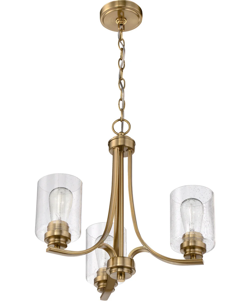 Bolden 3-Light Chandelier Satin Brass - Image 4