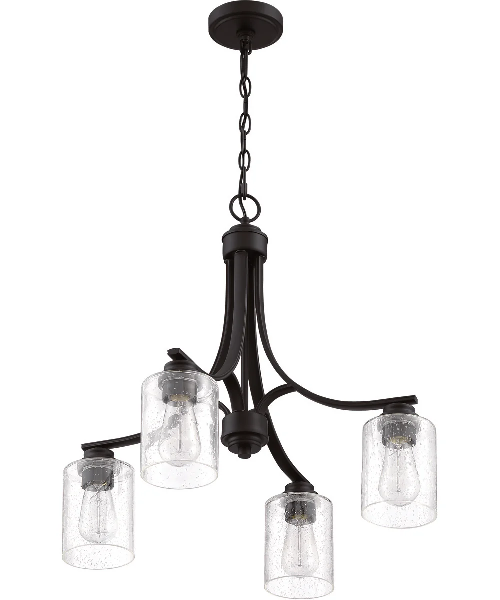 Bolden 4-Light Chandelier Flat Black - Image 3
