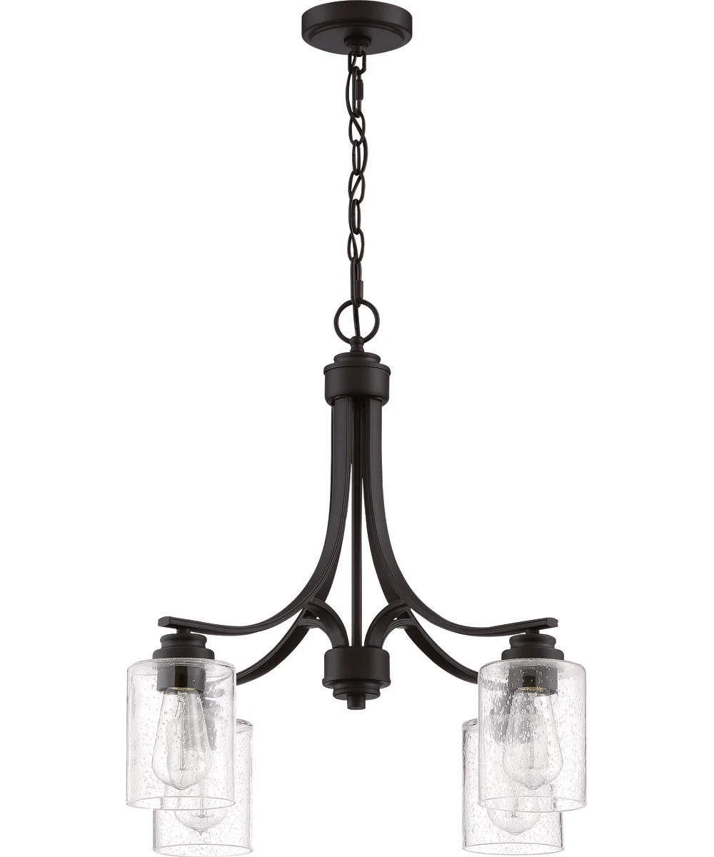 Bolden 4-Light Chandelier Flat Black - Image 4