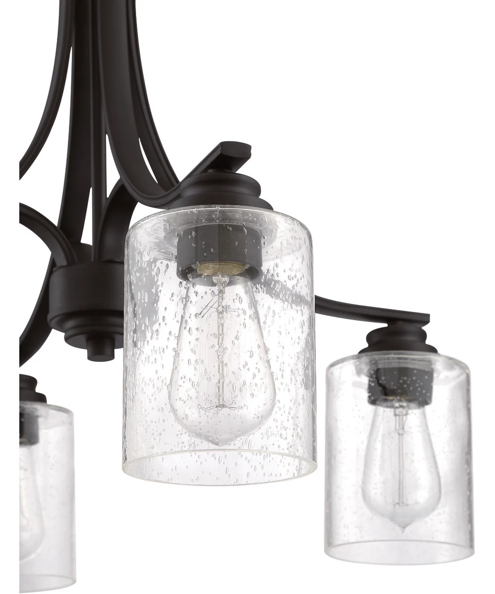 Bolden 4-Light Chandelier Flat Black - Image 5