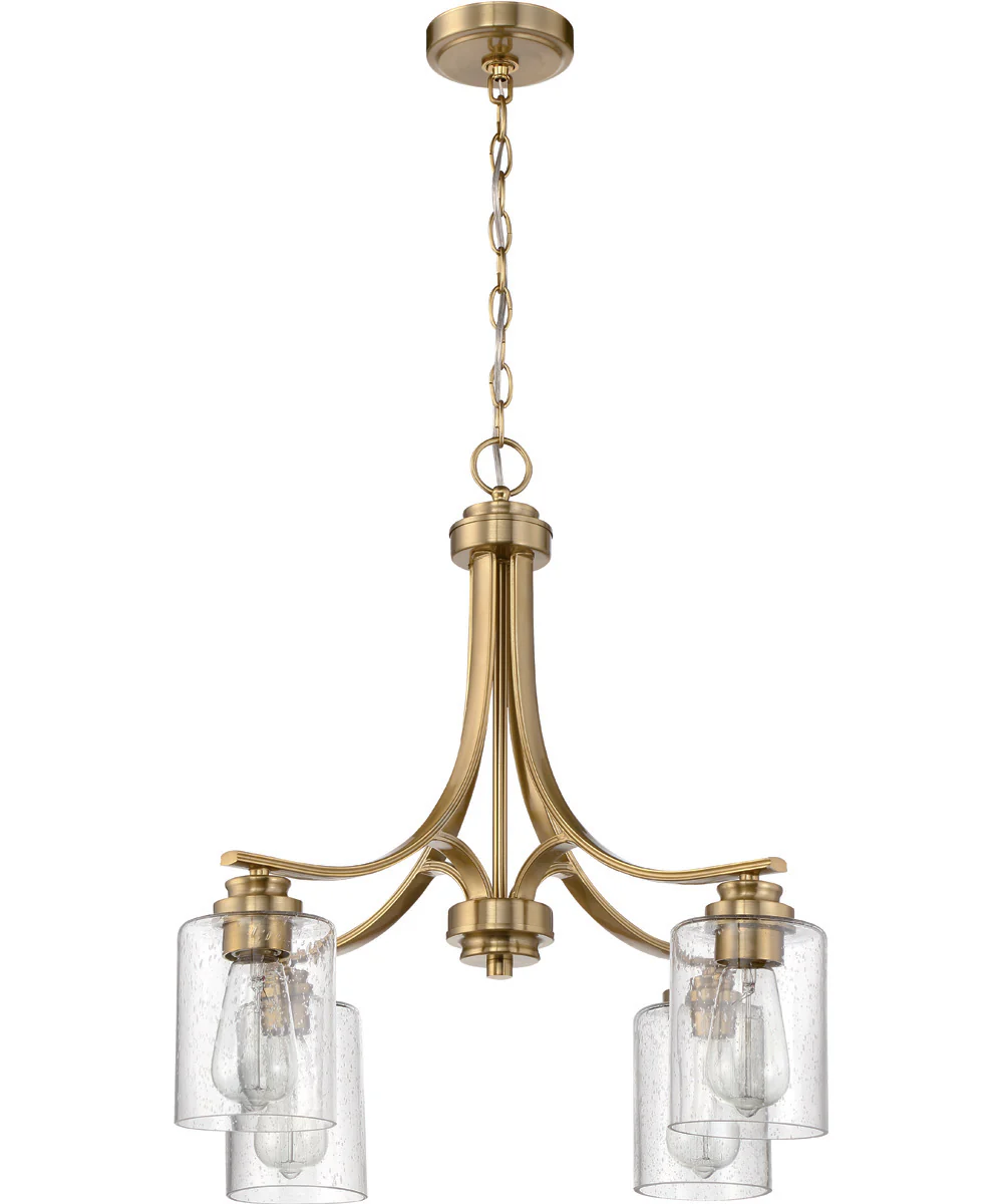 Bolden 4-Light Chandelier Satin Brass - Image 4
