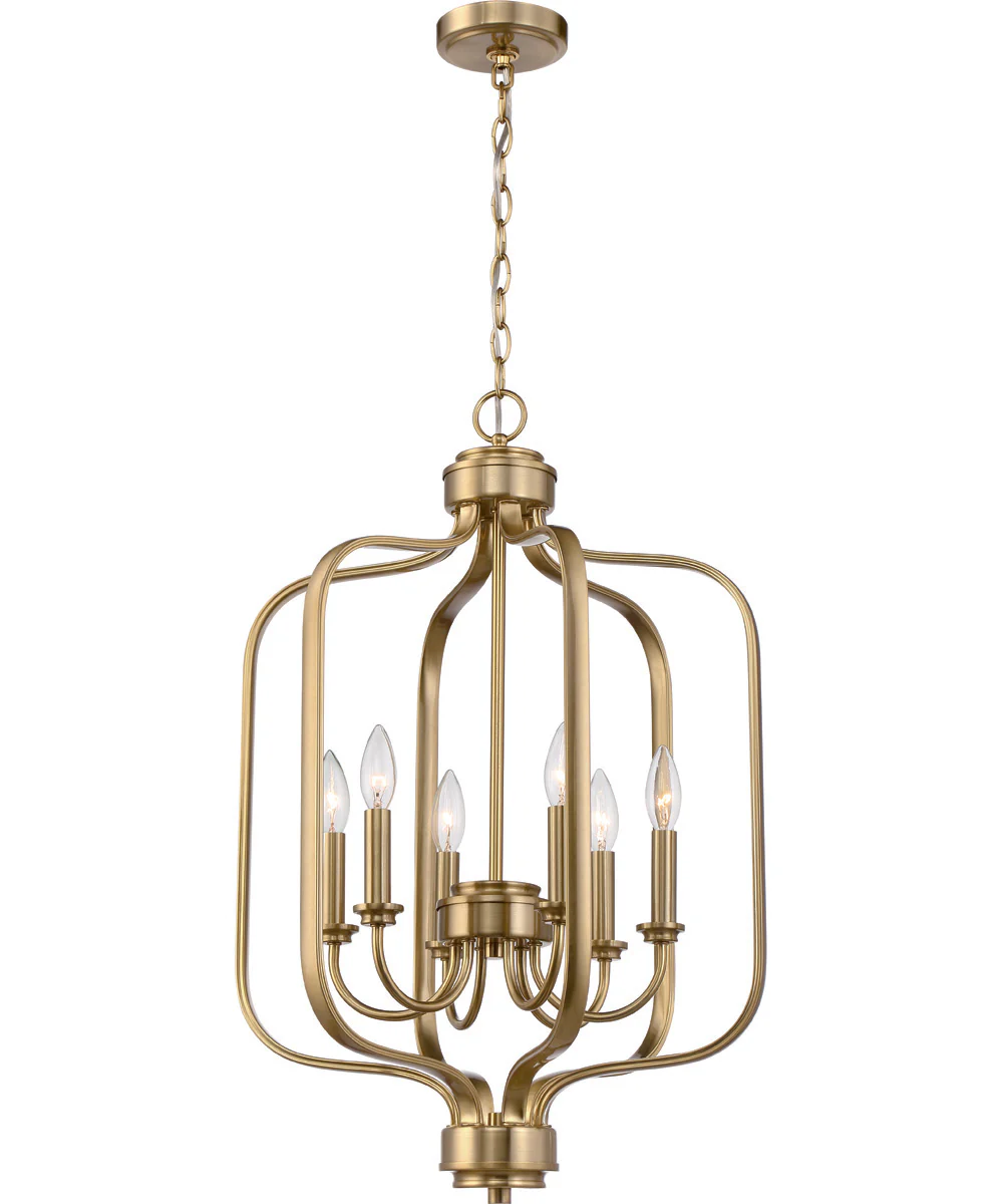 Bolden 6-Light Foyer Satin Brass - Image 2