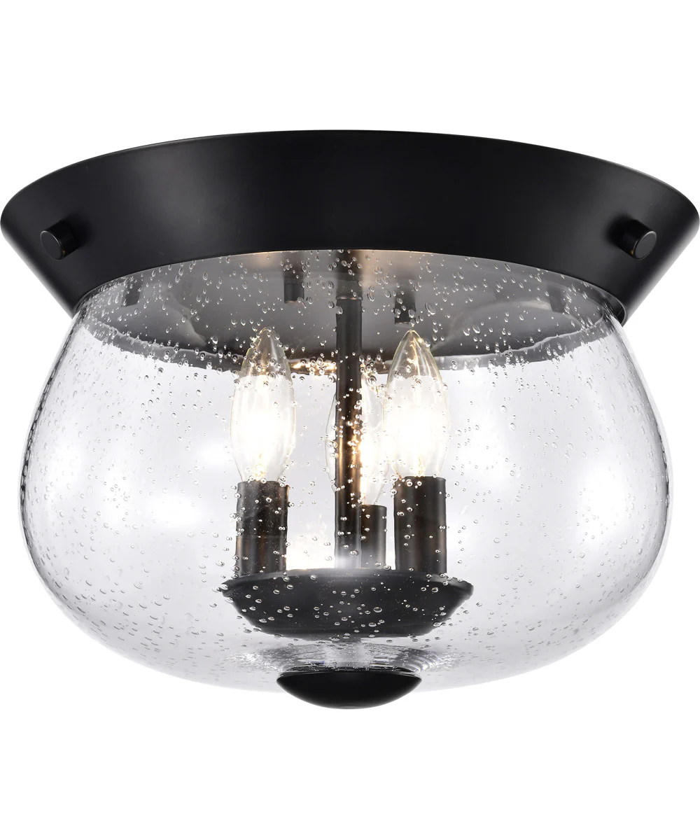Boliver 3-Light Close-to-Ceiling Matte Black - Image 2